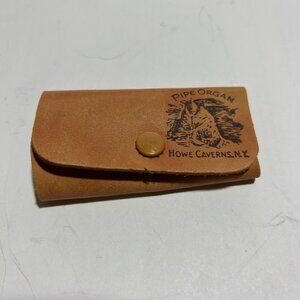 HOWE CAVERNS “PIPE ORGAN”, NY, SOUVENIR NEW LEATHER KEY